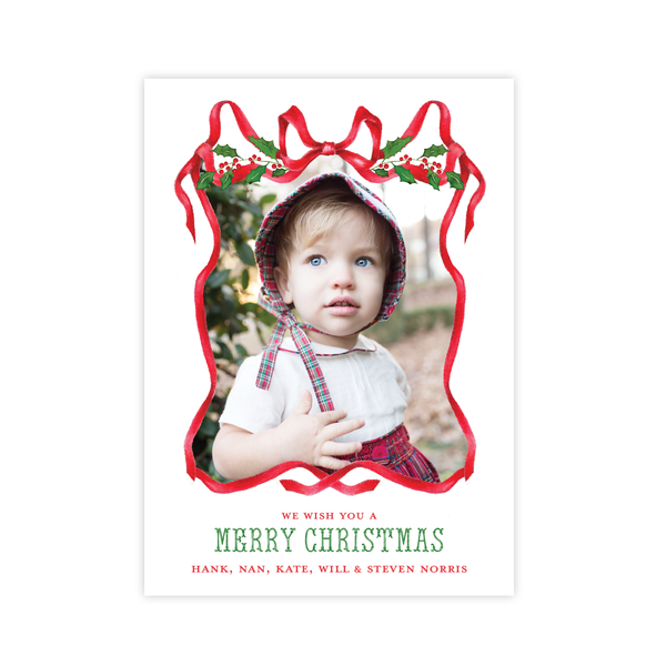 Caddell in Red Christmas Card