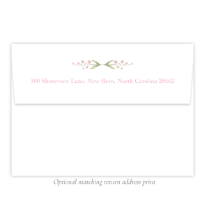 Cassatt Pink Return Address Print