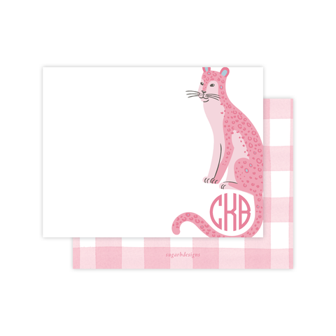 Cat Nip in Pink Flat Stationery