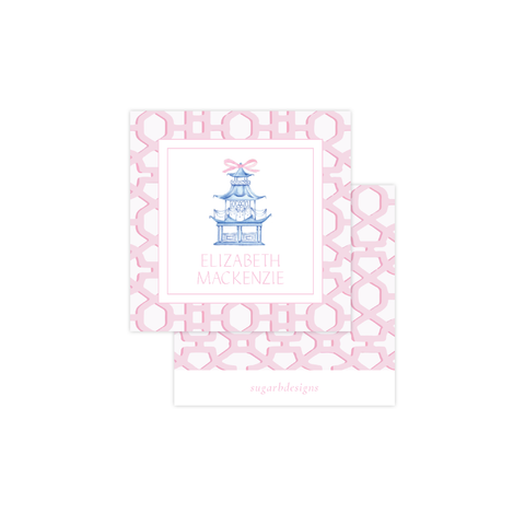Charming Chin Pink Calling Card
