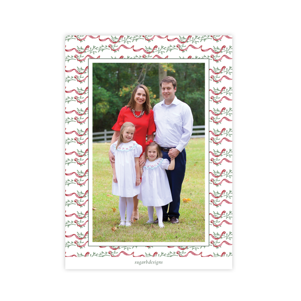 Densmore Wreath Christmas Card Portrait