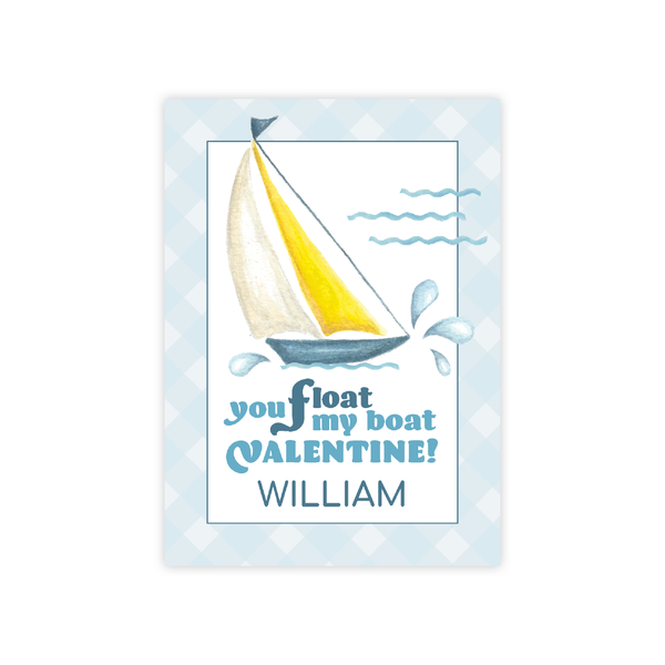 Float My Boat Valentine Card