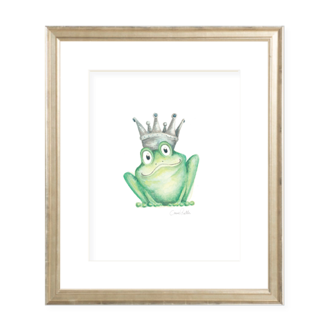 Frog Prince Watercolor Print