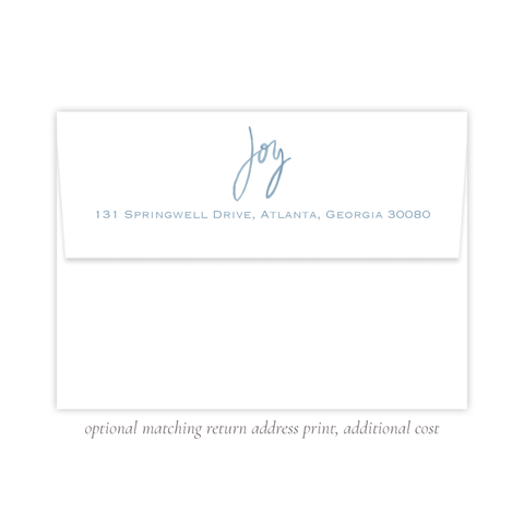Joy Joy Joy A7 Return Address Print