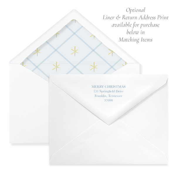 King is Born A9 Envelope Return Address Print