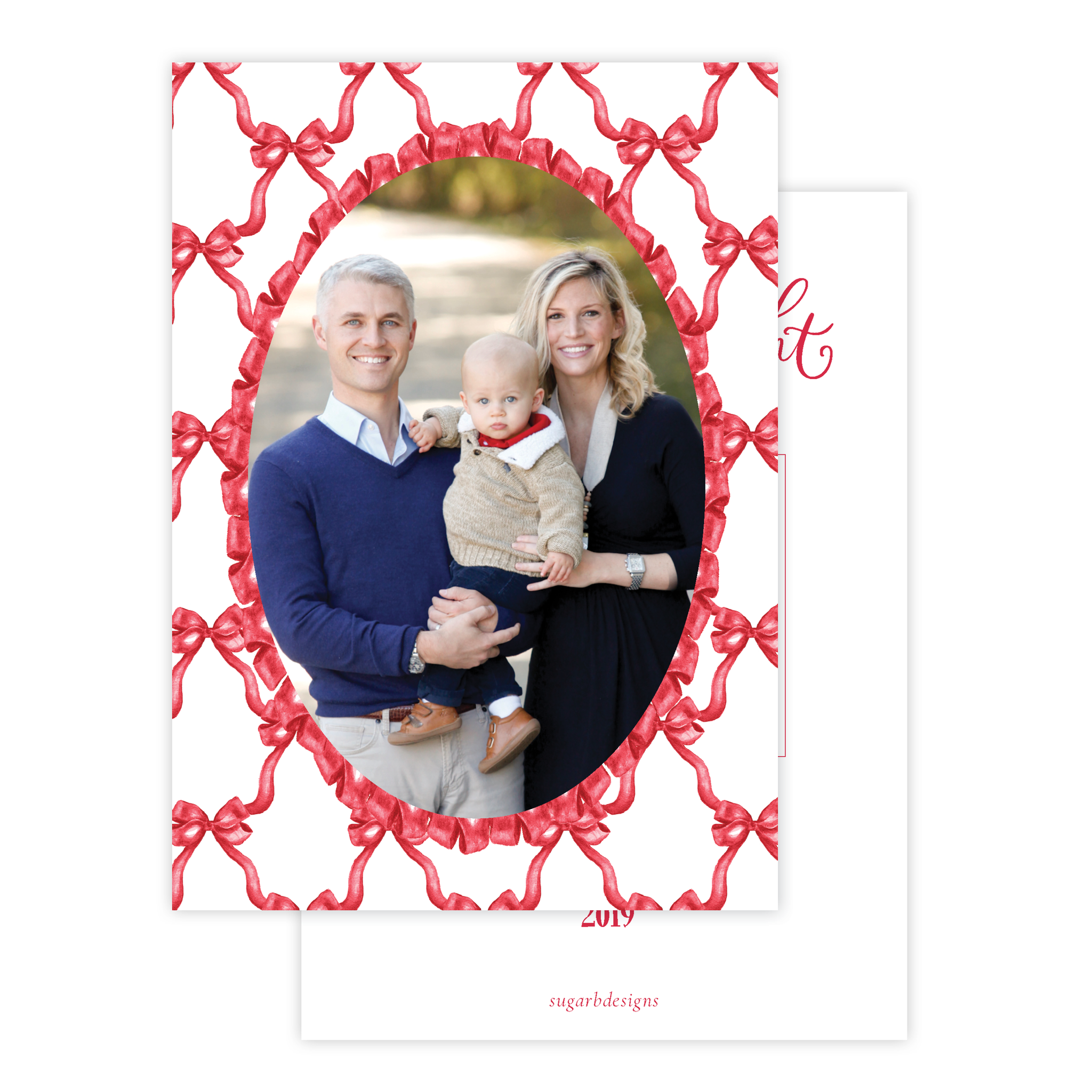 Leslee Bow Red Christmas Card