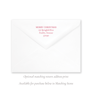 Let Us Adore Him A9 Envelope Return Address Print