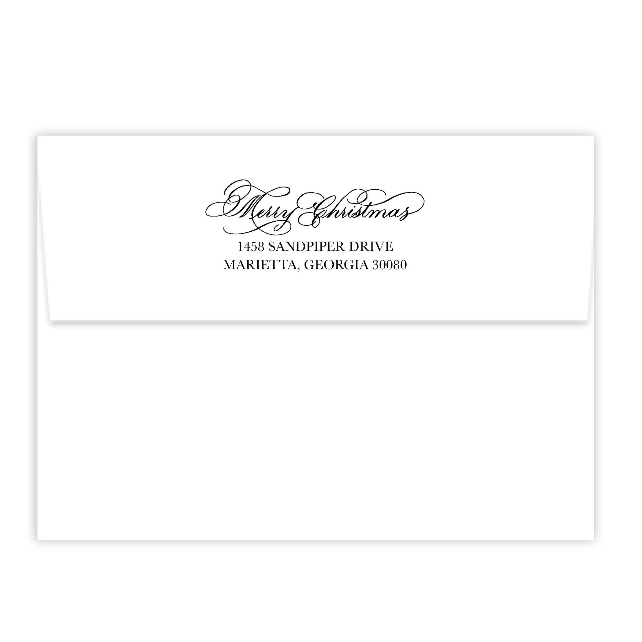 Merry Christmas Calligraphy Self Inking Stamp