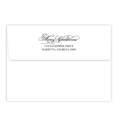 Merry Christmas Calligraphy Self Inking Stamp