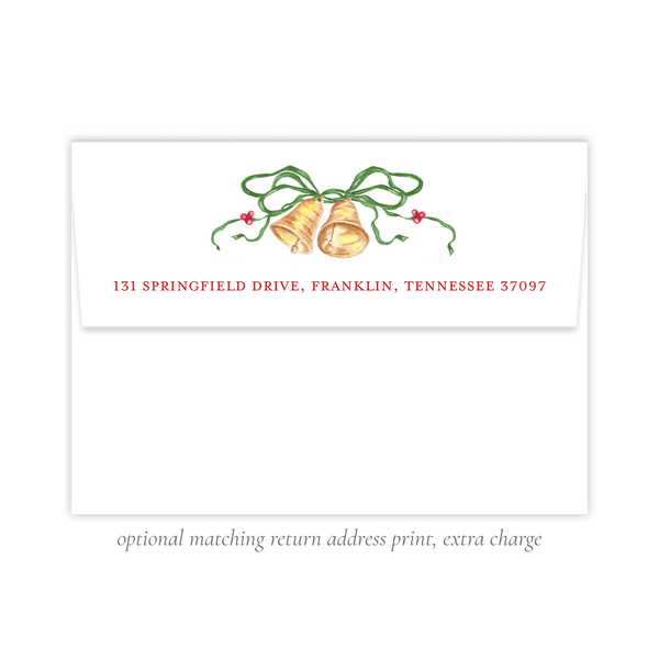 McFarland Christmas Landscape Red Text Christmas Card