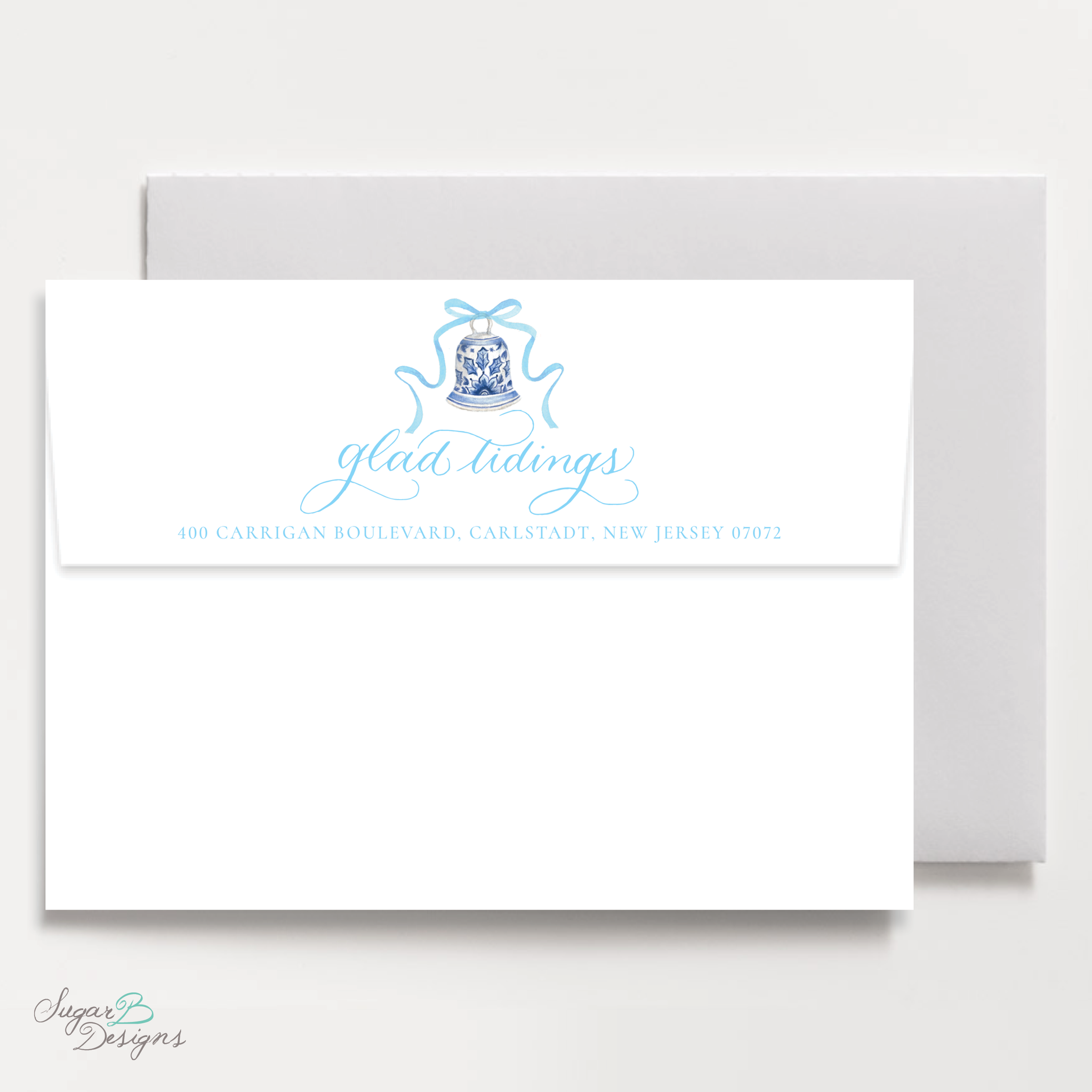 The Mitchell Manor Blue Return Address Print