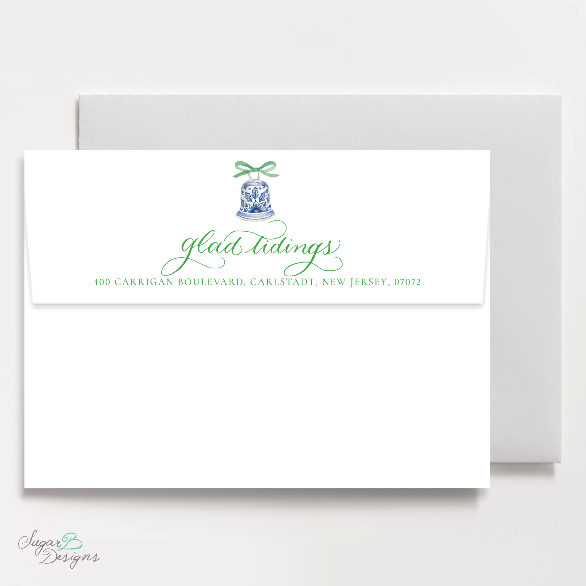The Mitchell Manor Green Return Address Print