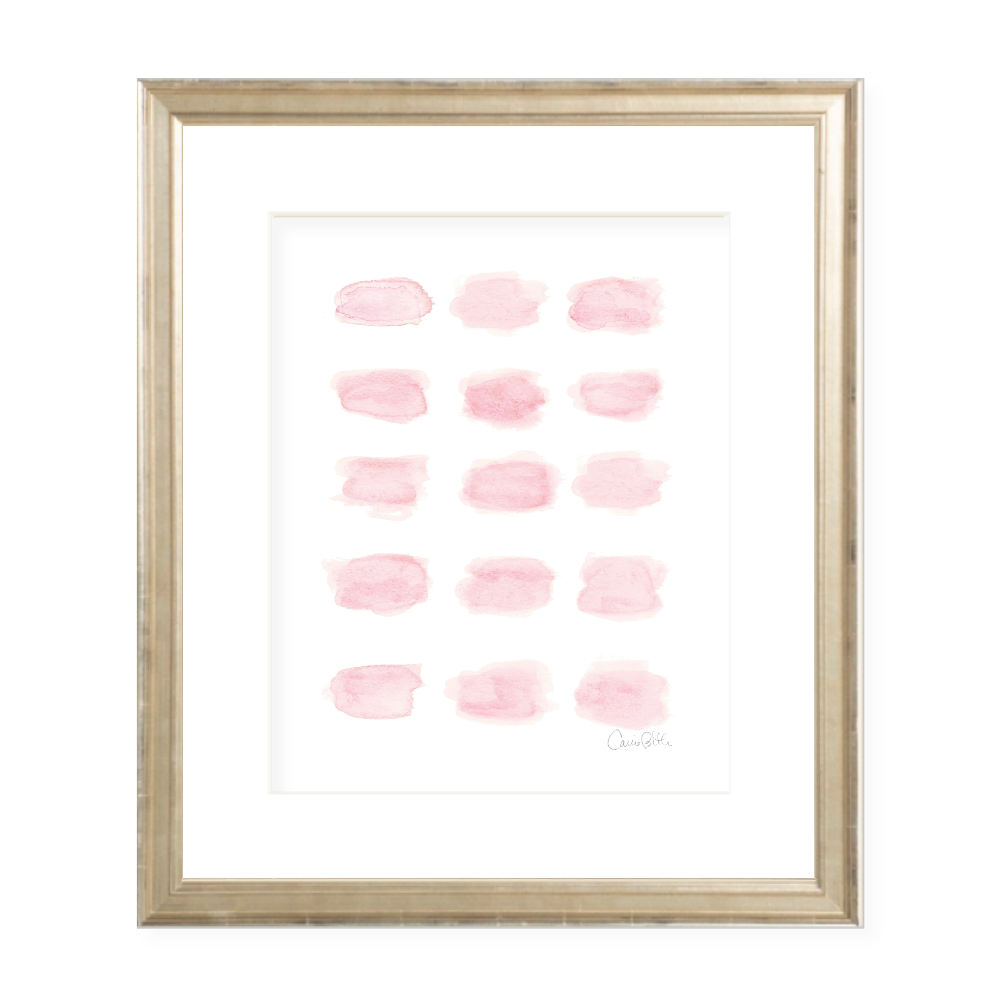 Momma's Love Pink Watercolor Print by Sugar B Designs