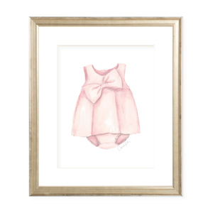 Mulberry Dress Watercolor Print