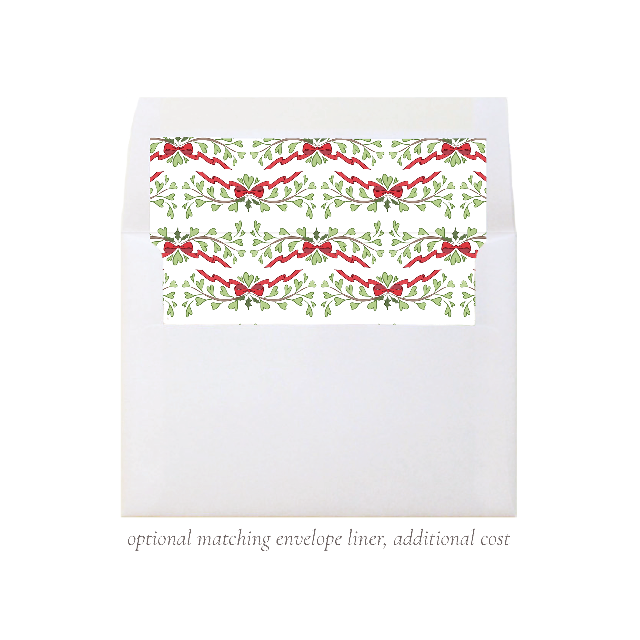 Olson Red Christmas A7 Square Envelope Liner