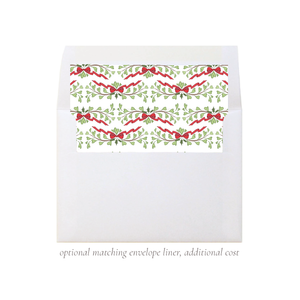 Olson Red Christmas A7 Square Envelope Liner