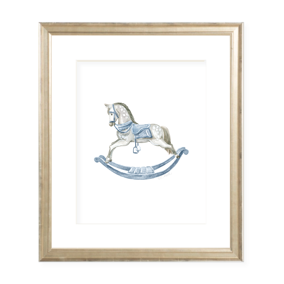 Ridley the Rocking Horse Portrait Watercolor Print – Sugar B Designs