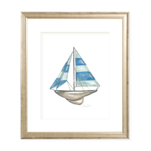 Sam's Sailboat Watercolor Print