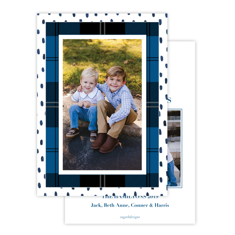 Sullivan Estate Blue Portrait Christmas Card