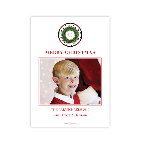 Sullivan Estate Red Portrait Christmas Card