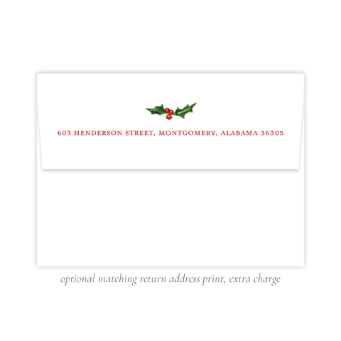 Summit Season Christmas Return Address Print