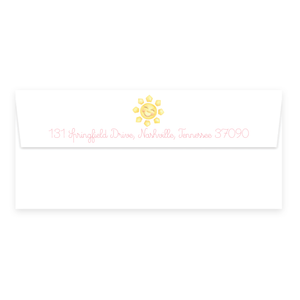 Sunshine Pink #10 Envelope for Notepad