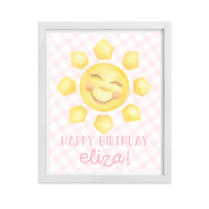 Sunshine Pink Party Sign