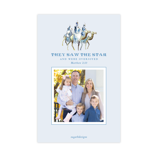 They Saw the Star A9 Christmas Card