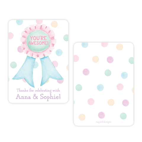 Tumble and Play 4 Bar Party Favor Gift Tag