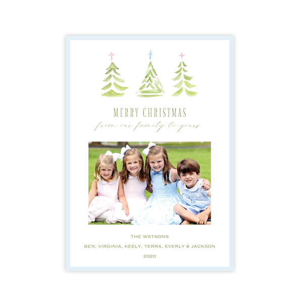 Varner Trees Christmas Card Portrait