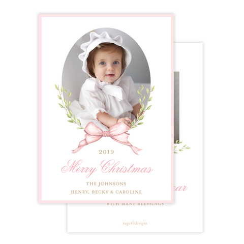 Victoria Pink Christmas Card