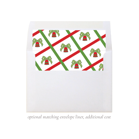 Wilmington Red and Green Christmas A7 Square Envelope Liner