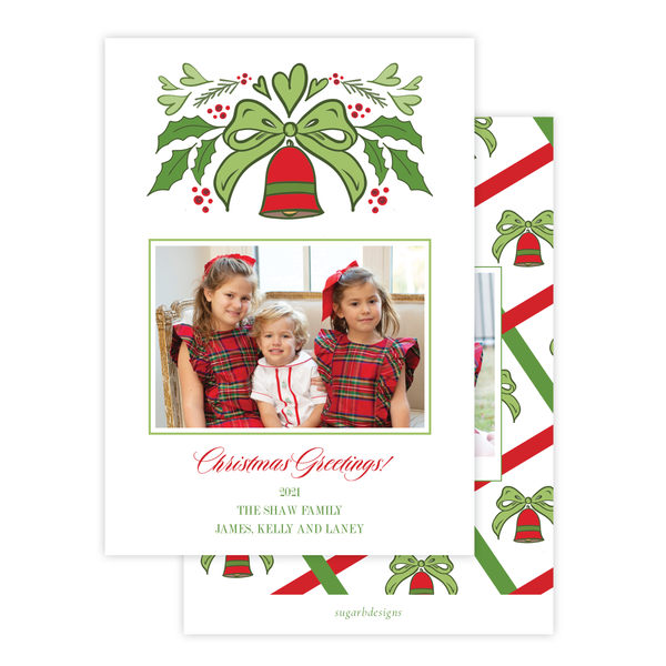 Wilmington Red and Green Christmas Card Portrait